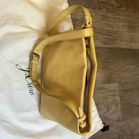 J Crew Oslo bag crossbody MSRP $138, soft yellow NWOT - Picture 4 of 7